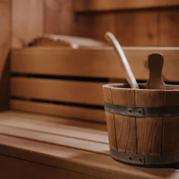 Dettaglio sauna finlandese