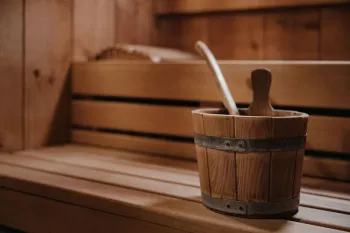 Dettaglio sauna finlandese