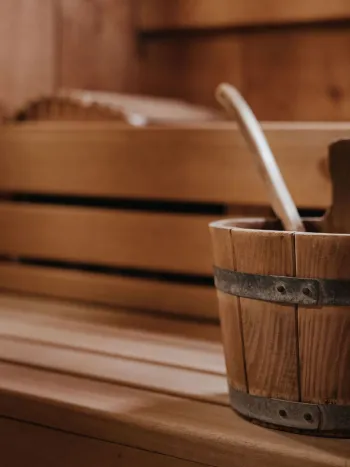 Dettaglio sauna finlandese