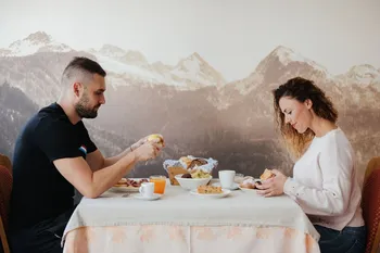 Prima colazione all'Hotel La Montanara di Predazzo