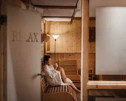 Sala relax dell'Hotel La Montanara a Predazzo